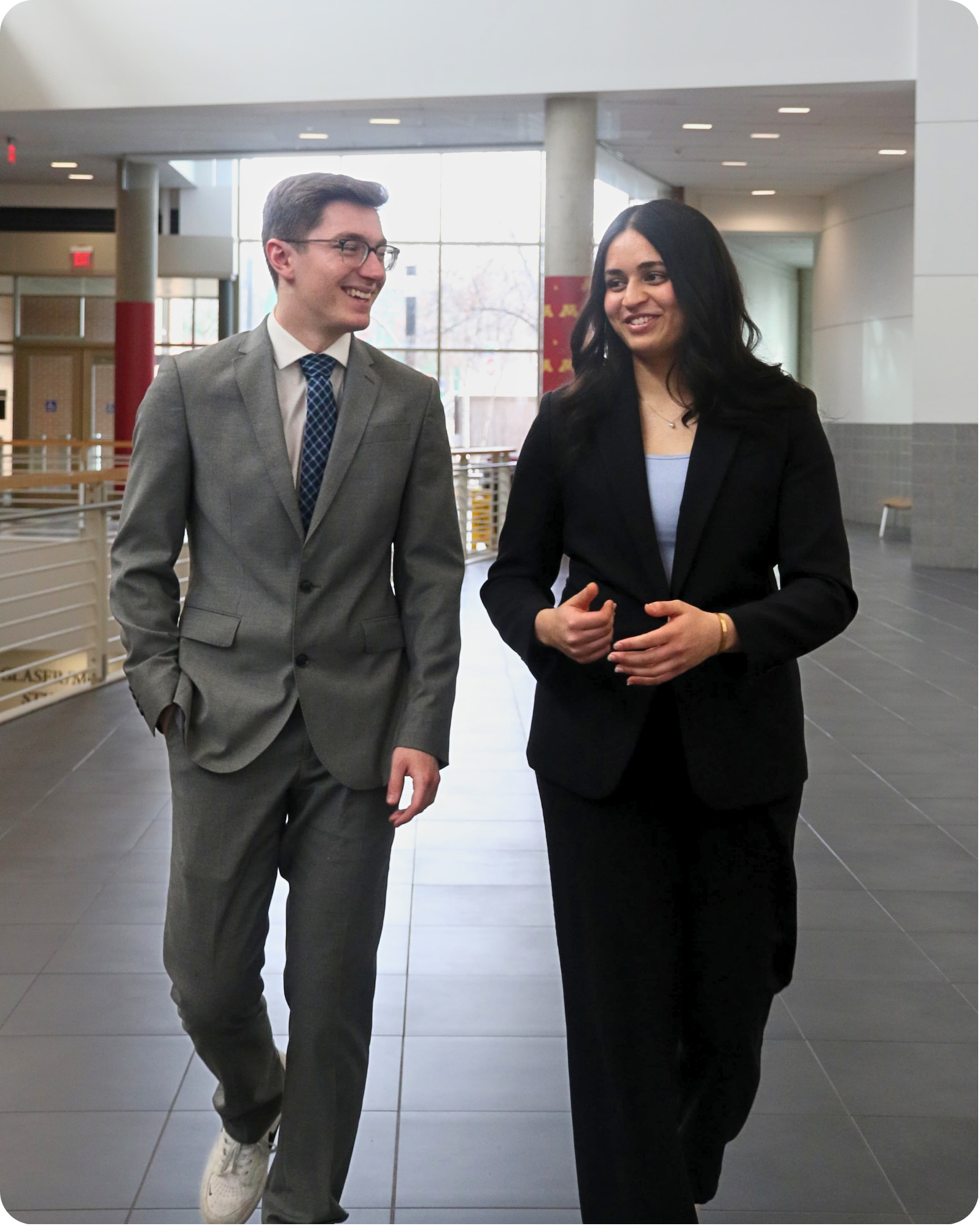 Himeeka and Drew walking